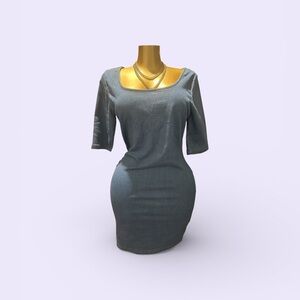 Elegant Gray Women's Dress